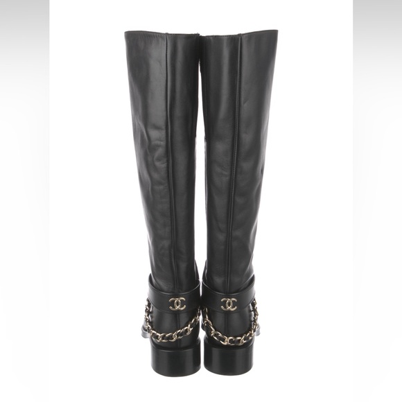 Chanel Interlocking CC Logo Ridding Boot - Picture 2 of 4